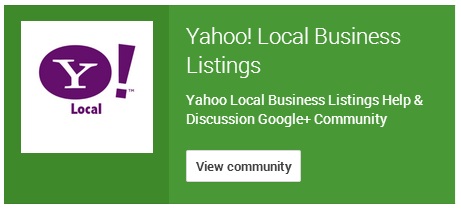 yahoo listing community