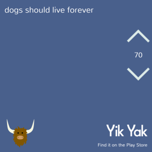 dogs should live forever #yikyak