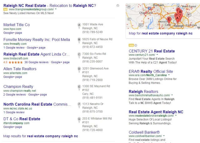 real estate serp