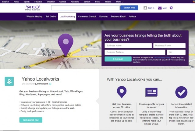 Yahoo Local Screenshot