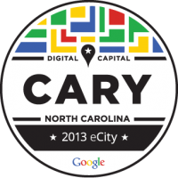 Cary, NC Gets Google's 2013 eCity Award for North Carolina