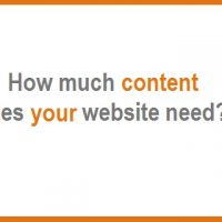 How much Content Does your Website Need? 