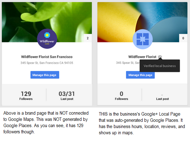 google plus brand page problem image