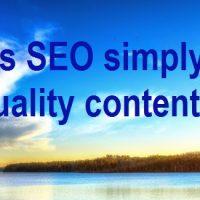 Is SEO just Quality Content? 