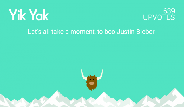 Let's all take a moment, too boo Justin Bieber