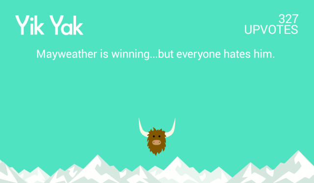 Mayweather is winning... but everyone hates him.