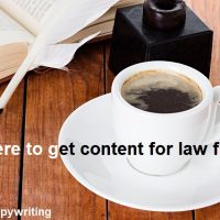 Content for Law Firms - Where to get it