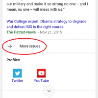 "On The Issues" Comes to Mobile Google Search Results February 2016