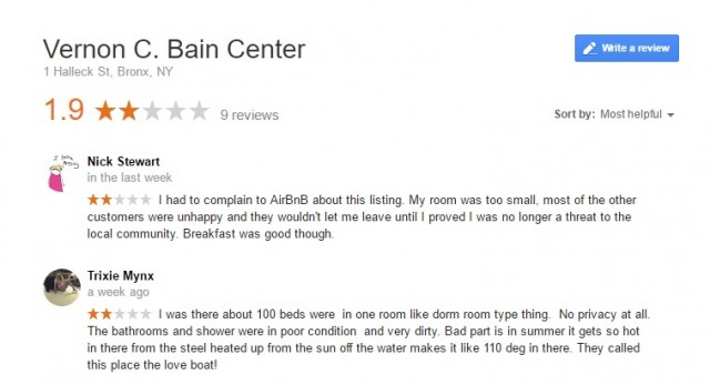 Vernon Bain Prison Reviews