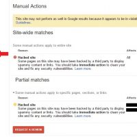 Google Search Console Hacked Site Manual Actions and SEO