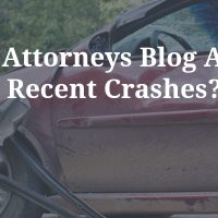 Car Accident Content - Can Attorneys Blog About Recent Crashes?