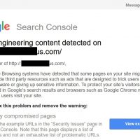 Social Engineering Content Detected Error in Google Search Console