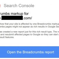 Google Search Console Error Message "Fix Breadcrumbs markup for https://www.website.com/"