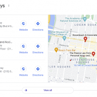 Map Displaying to the Right of the Local Pack in Google Test in July 2021